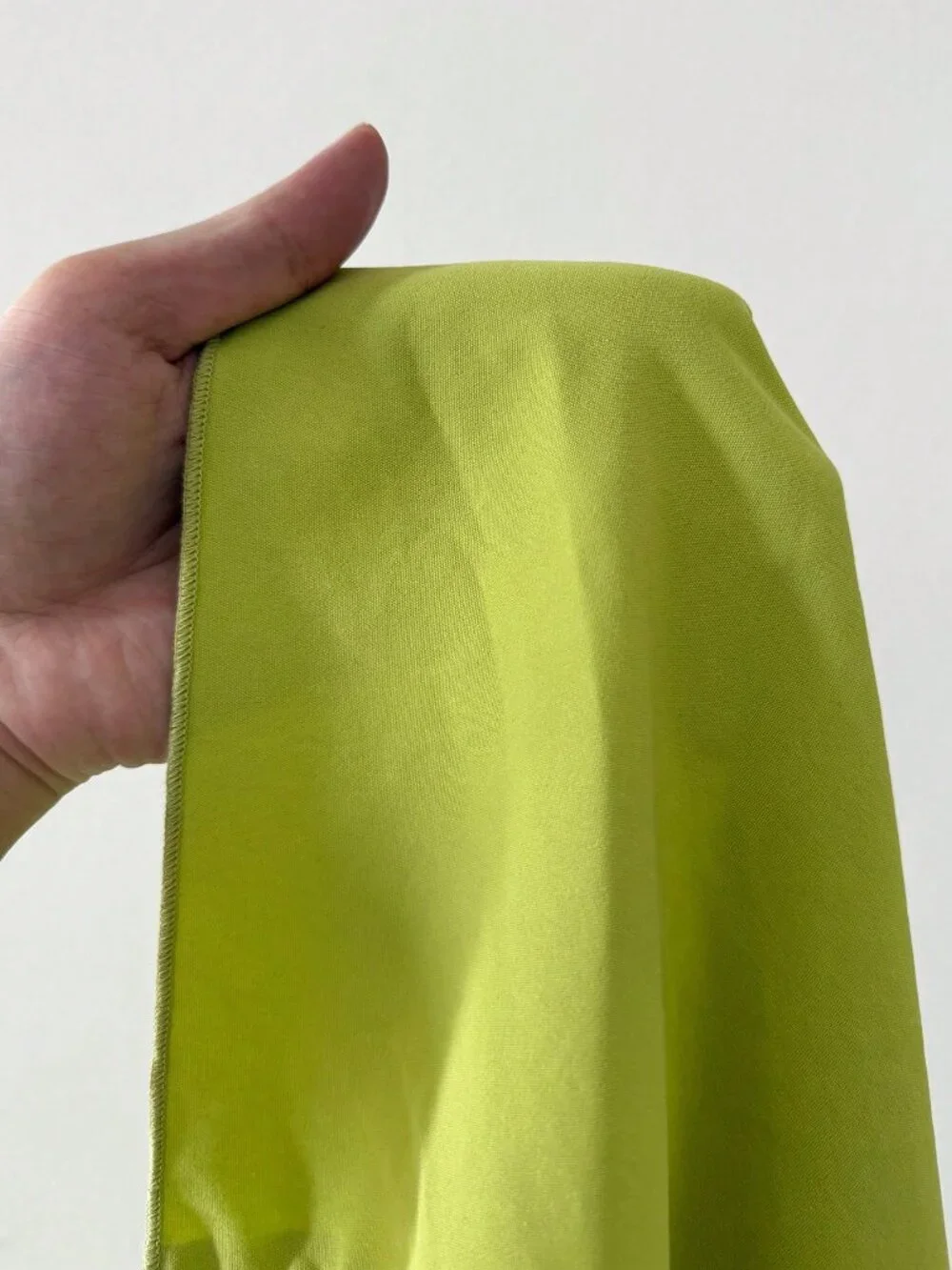 Green Casual Women's Plus Size Pleated Tie Neck Long Shirt